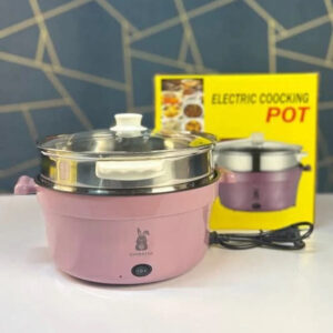 🔥 Runbaisen 5.5L Electric Cooker + ৩টি ফ্রি গিফট (স্টিমার, চামচ ও কাপ)! 🍲- Pink Color